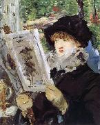 Edouard Manet La Lecture de l-Illustre oil painting